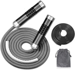 Redify Weighted Jump Rope for Workout Fitness (1LB), Tangle-Free Ball Bearing Rope