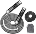 Redify Weighted Jump Rope for Workout Fitness (1LB), Tangle-Free Ball Bearing Rope