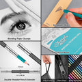 Soucolor 73 Pack Art Supplies Sketching Kit for Adults Kids Teen Gifts, Christmas Gifts, Drawing Sketching Pencils with Sketchbook, Coloring Book, Colored Watercolor Metallic Graphite Charcoal Pencils
