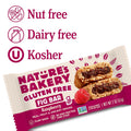 Nature’s Bakery Gluten Free Fig Bars, Raspberry, Real Fruit, Vegan, Non-GMO, Snack Bar, 1 box with 6 twin packs (6 twin packs)
