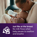 Philips Avent Natural Baby Bottles with Natural Response Nipples (Medium Flow, Flow 3), 9oz, 4-Pack, SCY903/04
