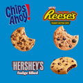 CHIPS AHOY! Cookies Variety Pack, Original Chocolate Chip, Chewy Chocolate Chip with Reese's Peanut Butter Cups & Chewy Hershey's Fudge Filled Soft Cookies, 50 Snack Packs