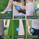 Massage Lacrosse Balls for Myofascial Release and Deep Tissue Massage 2Pack