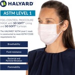 HALYARD Pink Level 1 Procedure Mask with Earloops, 57578