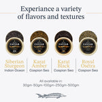 BESTER CAVIAR Royal Beluga Hybrid Sampler Set 1.05oz (30g) – Huso huso x Baerii Sturgeon Sampler Package – Caviar Serving Set with Mini Blinis (30 pcs), Mini Cooler, & 1 Spoon