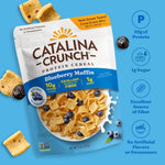Catalina Crunch Protein Cereal - Breakfast Cereal with 10g of Protein, No Added Sugar - Gluten Free, Keto Friendly - Blueberry Muffin - 8 oz. Bag (Pack of 1)