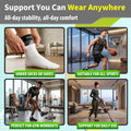 Compression Socks for Plantar Fasciitis and Ankle Pain Relief Black L-XL