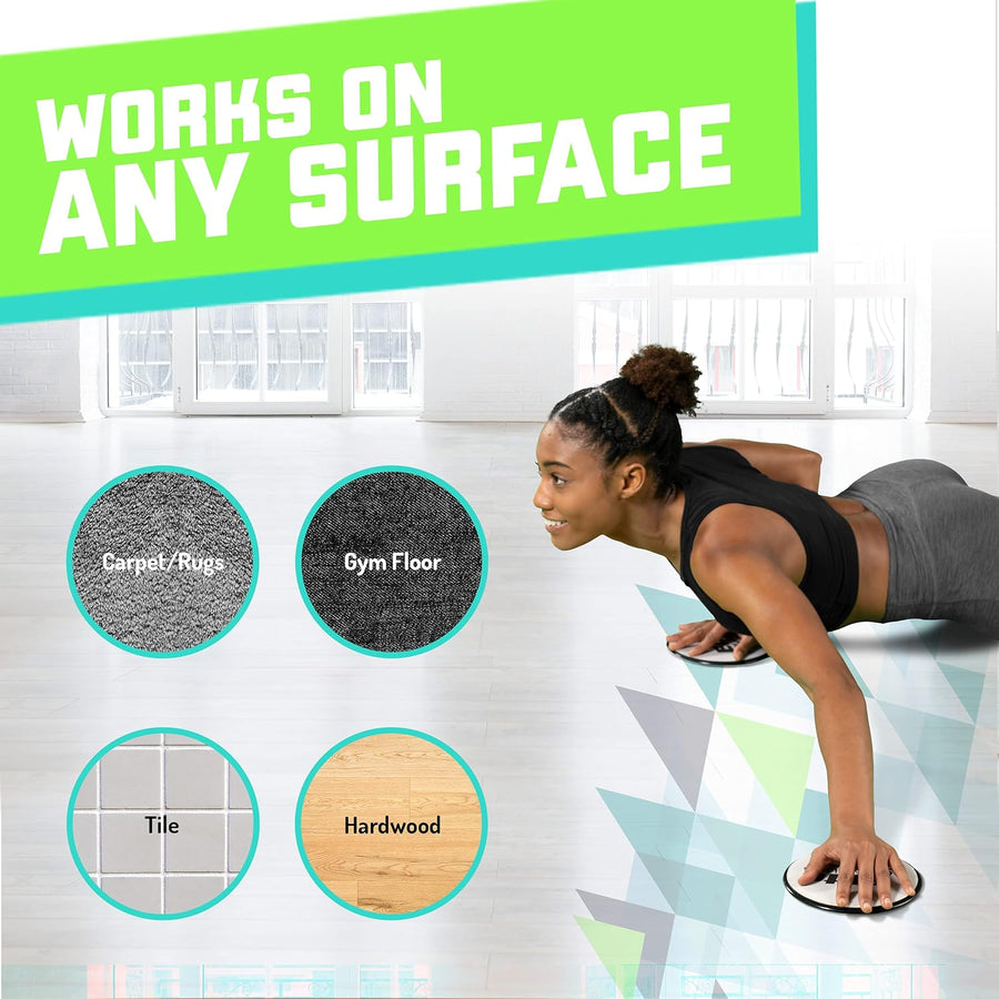 Elite Sportz Core Sliders: Compact Dual-Sided Workout Discs for Full-Body Training