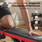 NICEPEOPLE Adjustable Weight Bench for Home Gym, 660LBS Capacity