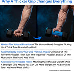 Fat Gripz - Thick Grips for Bigger Arms & Stronger Grip (4x Men's Health Award Winner)