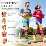 CAMBIVO Calf Compression Sleeve Men & Women- Shin Splint Brace Support for Legs Pain Relief, Varicose Vein Treatment