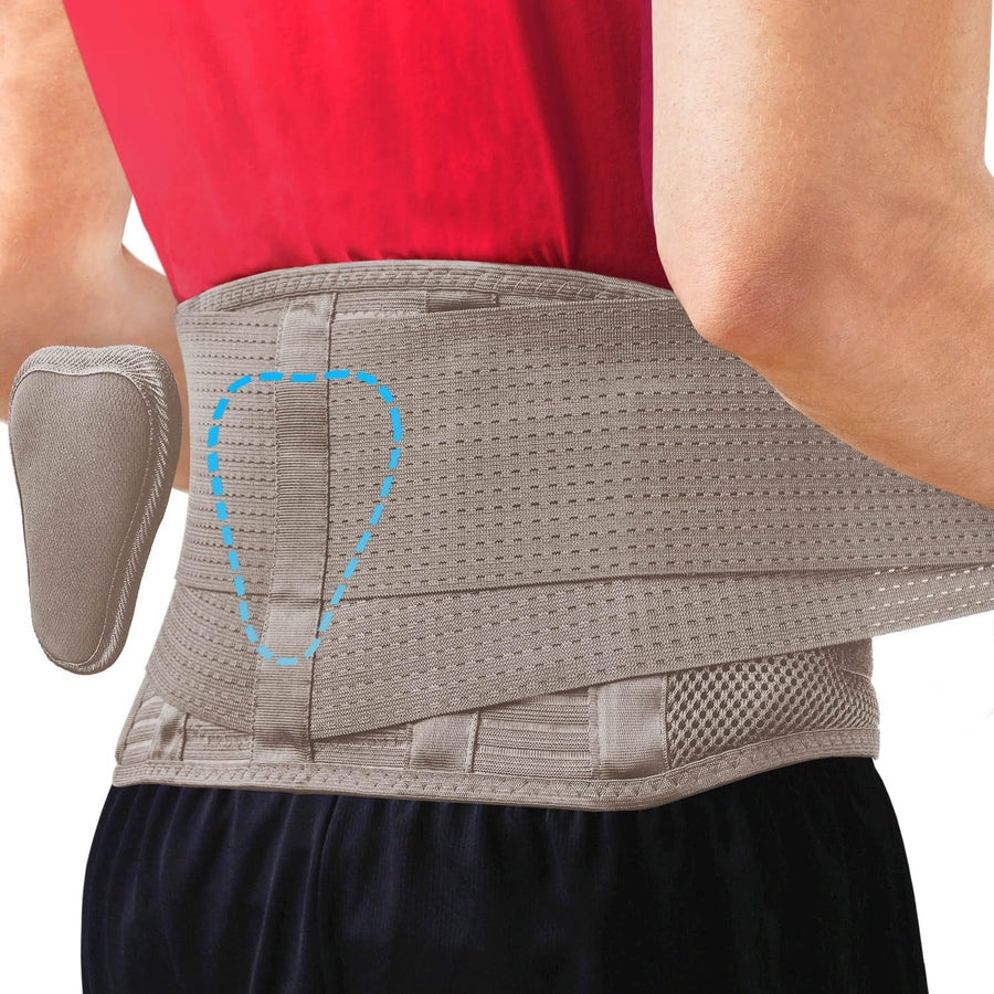Sparthos Back Brace for Lower Back Pain - Immediate Relief from Sciatica, Herniated Disc, Scoliosis - Breathable + Lumbar Support Pad - For Men & Women - Fits 44–52″ Waist (Large, Check Size Chart)