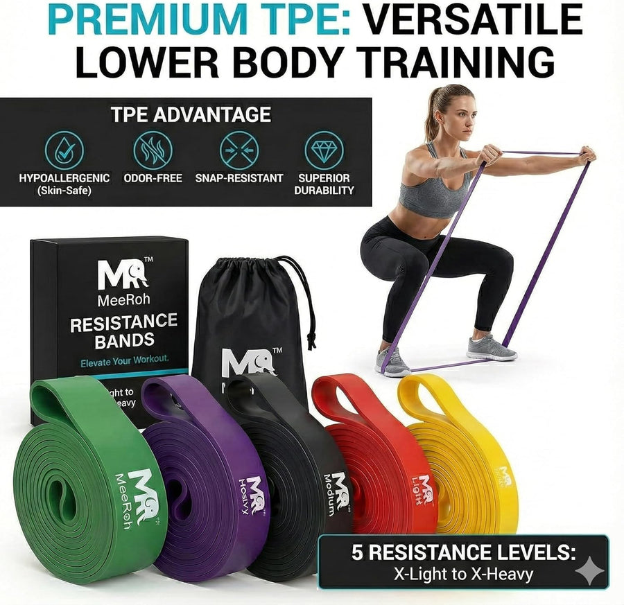 MeeRoh Heavy Duty Resistance Band for Pull Ups & Calisthenics