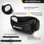 Cambivo Patellar Tendon Knee Straps 2 Pack for Pain Relief and Support