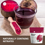 Kate Naturals Organic Beet Root Powder for Smoothies, Baking & Juice. Raw Beetroot Superfood & Natural Red Food Coloring (8oz, Non-GMO, Earthy Flavor)