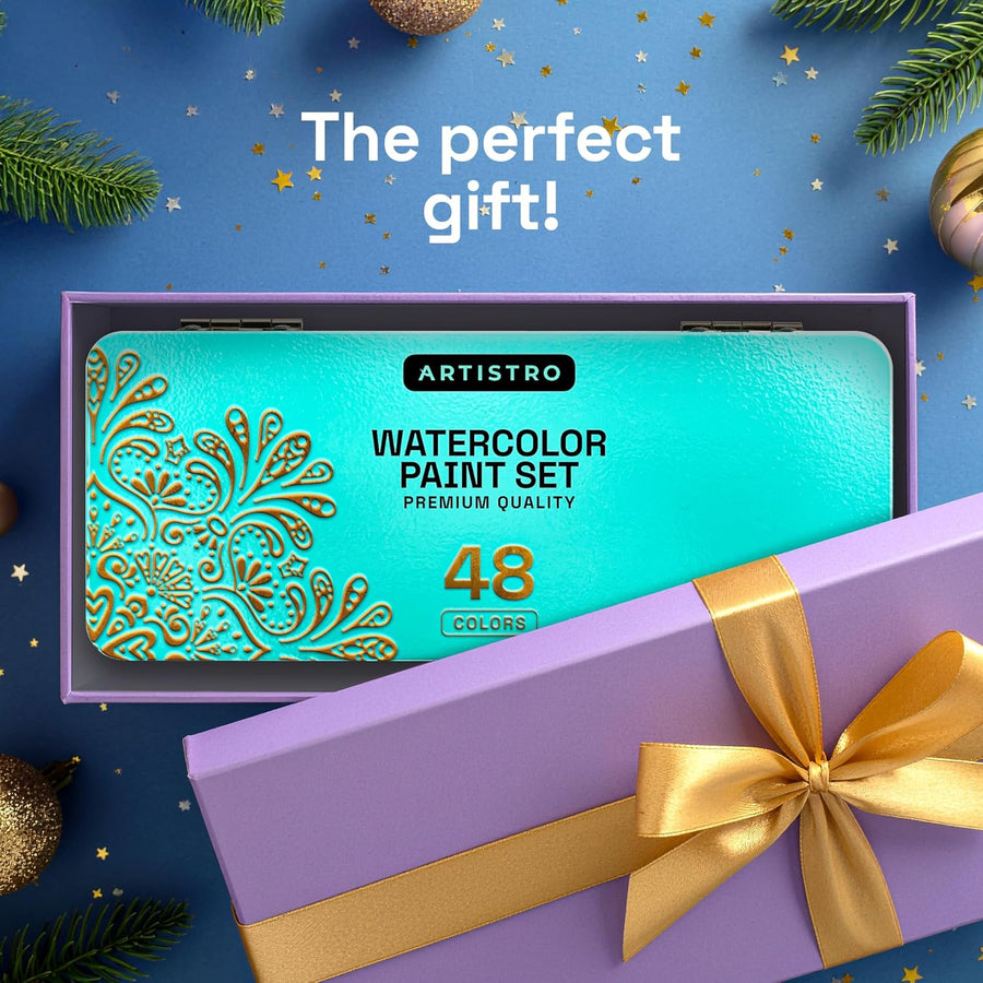 ARTISTRO Watercolor Paint Set - Portable Paint Kit - Perfect for Gifting to Adults, Teens, Tweens, & Kids