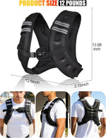 Henkelion Weighted Vest for Men, Women & Kids - Adjustable Weight Vest for Running, Training, Jogging, Walking