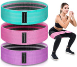 3-Level Fabric Resistance Bands for Strength Training, Rehab, Yoga