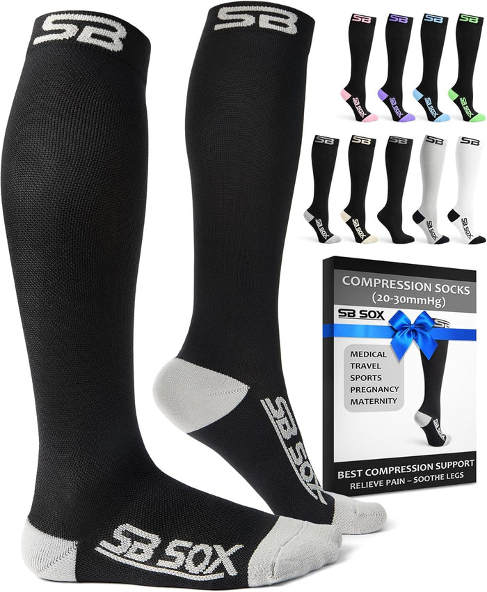 SB SOX Compression Socks for Men & Women 20-30mmHg