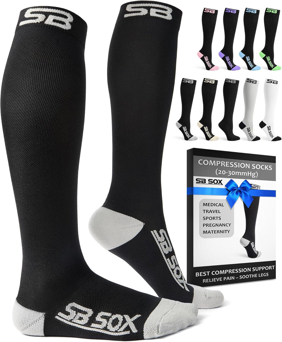 SB SOX Compression Socks for Men & Women 20-30mmHg