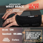 Copper Compression Advanced Wrist Brace - Copper Infused Adjustable Orthopedic Support