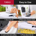 Fullstar Vegetable Chopper and Spiralizer - Food Chopper with Container, Fruit Slicer, Kitchen Gadgets & Accessories, Home Essentials (4 in 1, White)