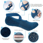 BKP Yoga Socks for Women - Non Slip Grip Socks for Ballet, Pilates