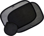 Enovoe Car Window Shades for Baby (4 Pack) - 21"x14" - Sun Shade Blocker, Cling - Glare Shield and UV Rays Protection for Your Child - Side Windows Screens for SUV- Mesh Window Shades for Car Baby