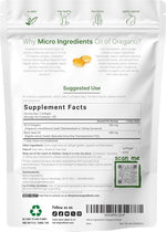 Micro Ingredients Oil of Oregano Softgels, 300 Count | 2 in 1 Formulated with Black Seed Oil | 4X Strength Carvacrol & Thymoquinone | Plant Based, Non-GMO