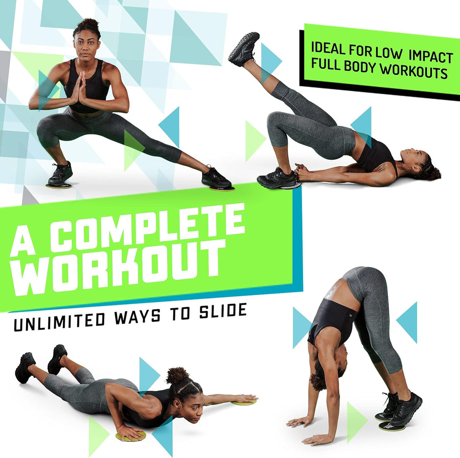 Elite Sportz Core Sliders: Compact Dual-Sided Workout Discs for Full-Body Training