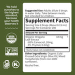 Garden of Life Organics Oil of Oregano Seasonal Drops 1fl oz (30 mL) Liquid, Concentrated Plant Based Immune Support - Alcohol-Free, Organic, Non-GMO, Vegan & Gluten Free Herbal Supplements