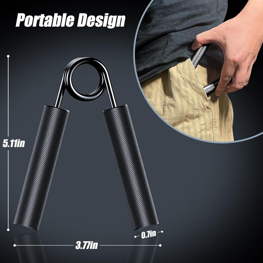 ZEAGUS Grip Strength Trainer - 50LB-200LB Metal Hand Exerciser for Muscle Building and Rehab