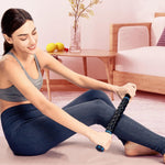 YANSYI Professional 9-Roller Deep Tissue Massage Stick Blue Portable Muscle Recovery
