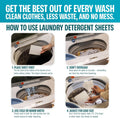 Sudstainables Laundry Detergent Sheets (200 Loads) – Eco-Friendly, Zero Waste, Plastic-Free Laundry Washing Machines Soap Sheets; Dissolvable, Space-Saving Strips for Travel (Fresh Linen)