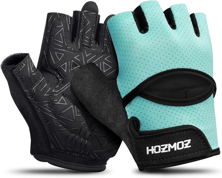 HOZMOZ Ventilated Workout Gloves w/ Full Palm Protection