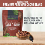 Viva Naturals Organic Cacao Nibs, Unsweetened, 1 LB (454 g), Keto Friendly, Vegan, Non-GMO, Gluten-Free Chocolate Chip Substitute