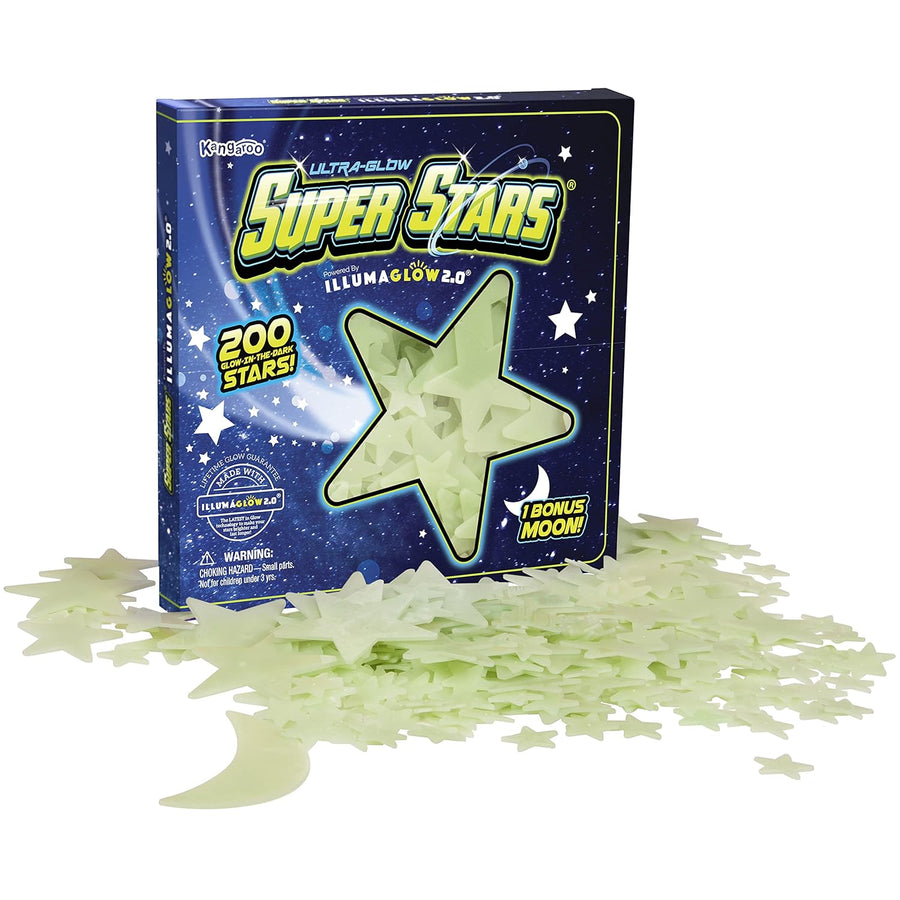 Glow in The Dark Stars - Includes Installation Material and Star map, 200 Glowstars, Only Glow Stars Powered by Our Trademarked Illumaglow2.0