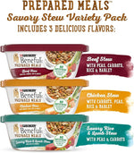 Purina Beneful Gravy Wet Dog Food Variety Pack, Prepared Meals Stew - (12) 10 oz. Tubs
