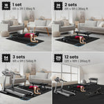 bemaxx 18-Piece Interlocking Foam Gym Mats - Protective Flooring for Home Workout & Fitness