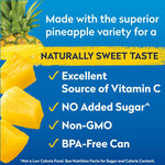Dole Canned Fruit, Tropical Gold Pineapple Chunks in 100% Pineapple Juice, Gluten Free, Pantry Staples, No Sugar Added, 15.25 Oz, 12 Count
