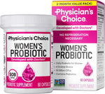 Physician's CHOICE Probiotics for Women - PH Balance, Digestive, UT, & Feminine Health - 50 Billion CFU - 6 Unique Strains for Her - Organic Prebiotics, Cranberry Extract+ - Women Probiotic - 30 CT