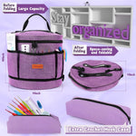 Katech Crochet Kit for Beginners, Beginner Crochet Kit for Adults-Crochet Kits Includes Crochet Hooks Knitting Bag Crochet Yarn for Crocheting Instruction Knitting Kit Crochet Supplies Gift