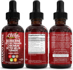 Clean Nutra Berberine with Ceylon Cinnamon Supplement Liquid Drops + Bitter Melon Extract, Glucomannan, Gymnema, Chromium, Turmeric, Organic Panax Ginseng, Moringa