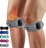 CAMBIVO Patellar Tendon Knee Straps 2 Pack with Extra Straps, Knee Brace for Women & Men, Patella Bands for Pain Relief, Osgood Schlatter, Runner's Knee, Jumper's Knee, Running, Basketball, Hiking