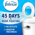 Febreze Bathroom Air Freshener, Odor-Fighting, Plug-In Alternative, Air Fresheners for Home, Bathroom and Kitchen, Closet, Pet & Litter Box Odor Fighter, Gain Original Scent, Multicolor, 4 Count