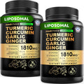 4-in-1 Turmeric Joint Support Supplements with Garlic and BioPerine - 2360 mg High Potency Herbal Blend for Mobility, Everyday Flexibility, Digestive Comfort, and Active Aging Support (120ct)
