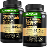 4-in-1 Turmeric Joint Support Supplements with Garlic and BioPerine - 2360 mg High Potency Herbal Blend for Mobility, Everyday Flexibility, Digestive Comfort, and Active Aging Support (120ct)