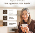 Real Mushrooms Lions Mane Mushroom Cognition (120 Capsules) Lions Mane Mushroom Powder Extract Capsules | Brain Supplement, Brain Vitamins, Focus Supplement