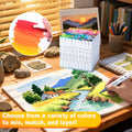 Alcohol Art Markers, 80 Colors Fine & Chisel Dual Tip Marker Set, Permanent Art Markers for Adults Sketching Painting Drawing and Coloring(White Barrel)