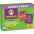 Annie's Organic Bunny Fruit Snacks, Variety Pack, Gluten Free Snack, 22 ct, 15.4 oz